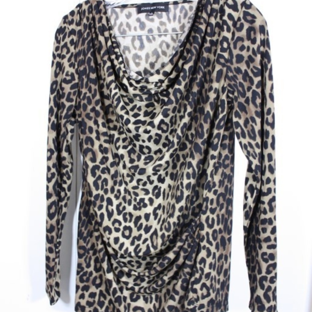 Jones NY Leopard Shirt
